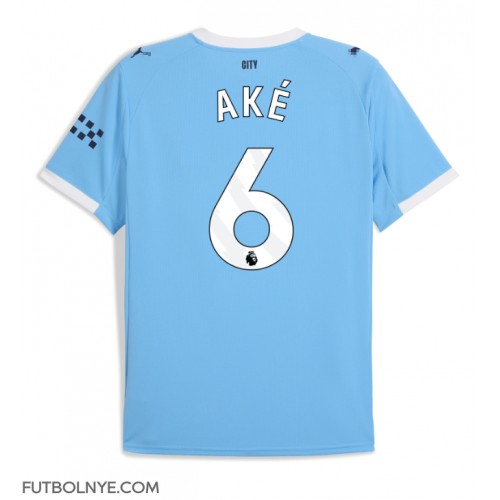 Camiseta Manchester City Nathan Ake #6 Primera Equipación 2025-26 manga corta